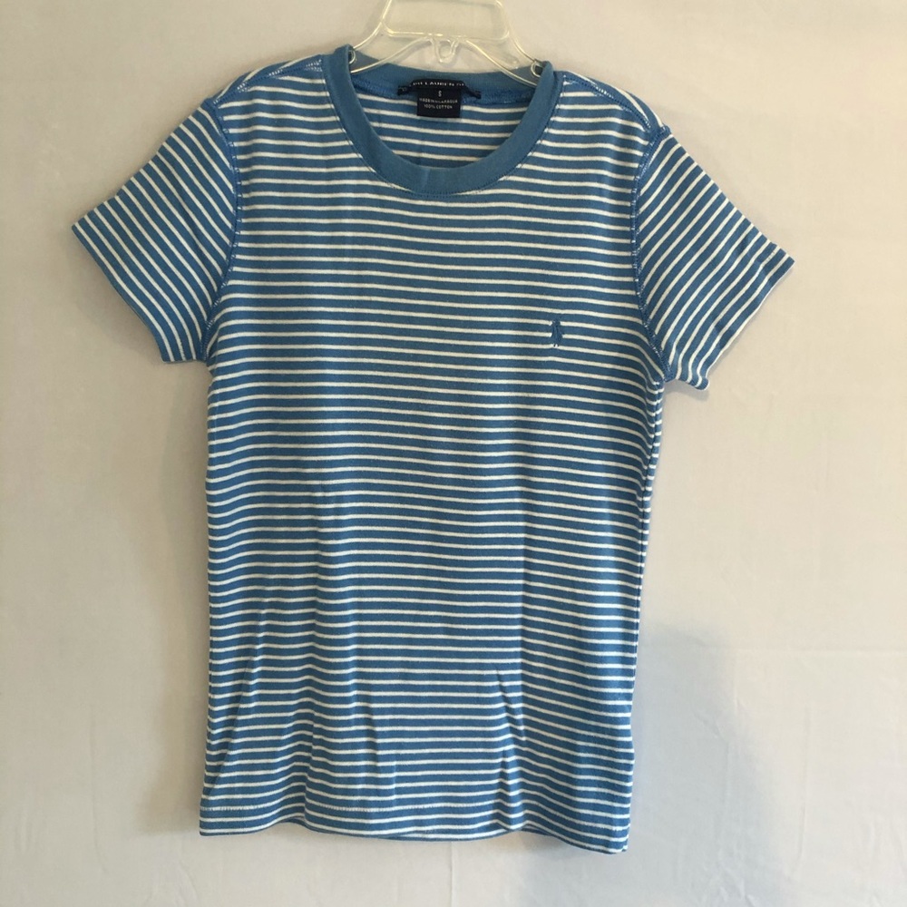 Blue and white shirt